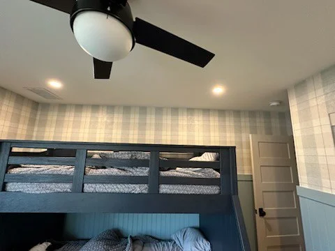 Residential wallpaper installation Detroit home